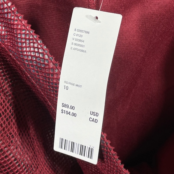 NEW Urban Outfitters Pants Womens 10 red black snake animal straight leg boho - Picture 6 of 10